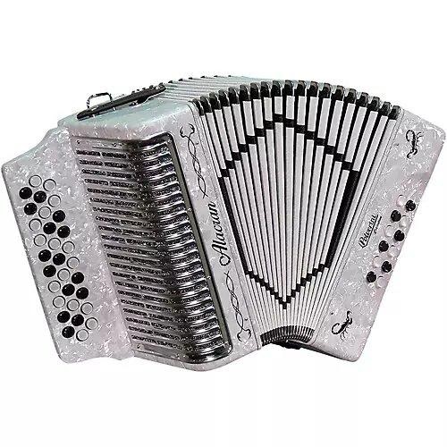 SofiaMari Alacran accordion with case & straps White Sol/GCF